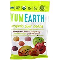 Los mejores  - YumEarth - Pack de 6 bolsitas de 50g (300g total) de grajeas ácidas sabor frutas gominolas